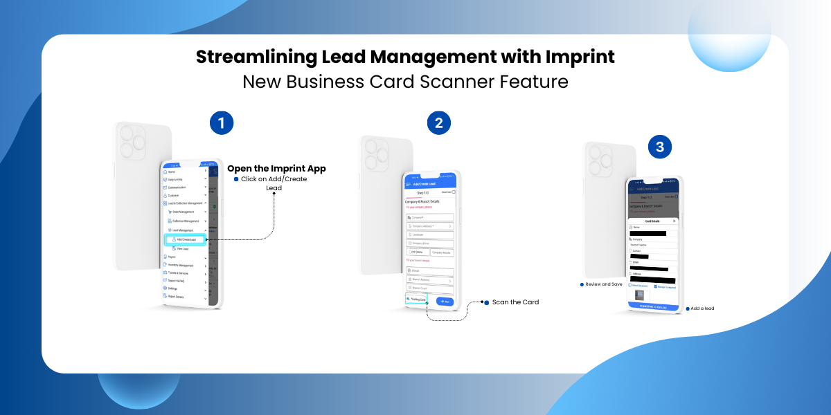 Streamlining Lead Management with Imprint’s New Business Card Scanner Feature