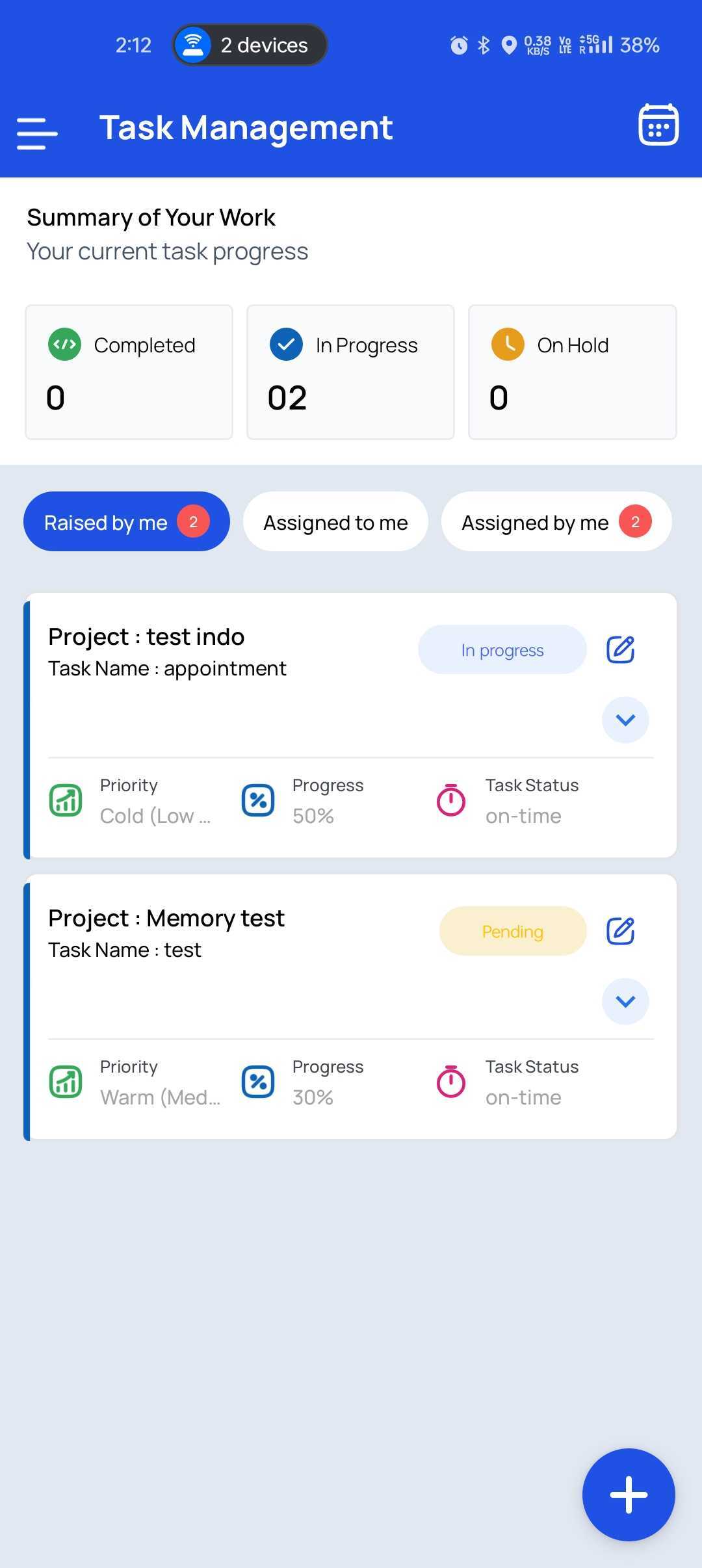 Task management